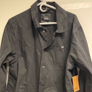 Vans Black Lightweight Shirt Jacket with Classic Design